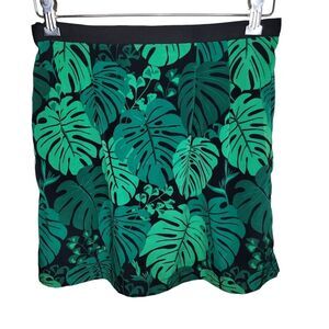 Banana Republic tropical leaf print mini skirt size 2